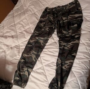 Matchstick men's plus size camo cargo pants